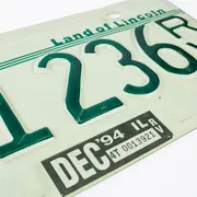 Nummernschild aus den USA - Illinois - Land of Lincoln - original 