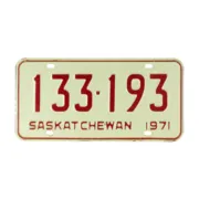 Nummernschild aus Kanada - Saskatchewan 