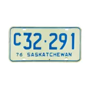 Nummernschild aus Kanada - Saskatchewan 