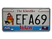 Kanadisches Nummernschild aus Yukon