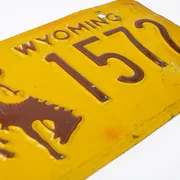 Originales USA Kennzeichen Wyoming 
