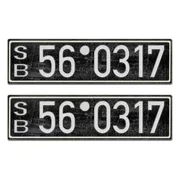 Oldtimerschild aus der sowjetischen Besatzungszone - Replikat - Vintage Look