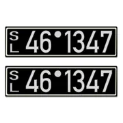 Historisches Nummernschild aus der Besatzungszone - Look Neu