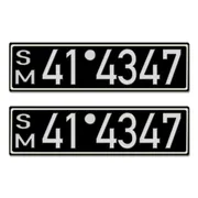 Historisches Nummernschild aus der Besatzungszone - Look Neu