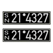 Historisches Nummernschild aus der Besatzungszone - Look Neu