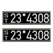 Historisches Nummernschild aus der Besatzungszone - Look Neu