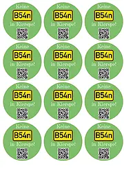 Aufkleber keine B54n