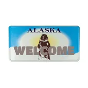 US Plate Alaska mit Wunschtext
