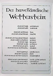 Wettersteinschild - Größe: 21 x 29,7 cm