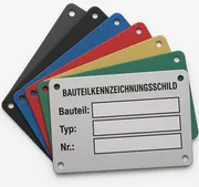 Bauteilkennzeichnungsschild