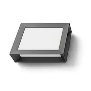 Beleuchtete LED Hausnummer mit Nummer und Name - Querformat