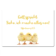 Blechschild "Siehe, ich mache alles neu!"