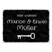 Schild Black Vintage mit Wunschtext