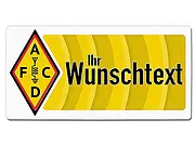 Blechschild mit Wunschtext für Funkamateure