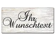 Blechschild mit individuellem Wunschtext - Vintage