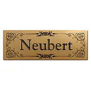 Briefkastenschild im Vintage-Stil - gold