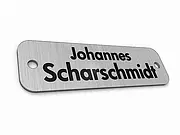 Briefkastenschild Edelstahl