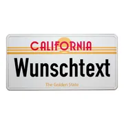 US Plate mit Wunschtext