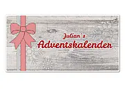 Dekoschild Adventskalender - Schriftart 2 Leckerli