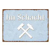 Vintage Schild Glück auf