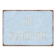 Vintage Schild mit individuellem Wunschtext