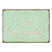 Vintage Schild mit individuellem Wunschtext