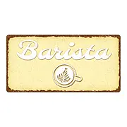 Türschild Barista