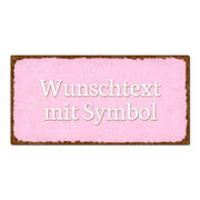Schild mit Text