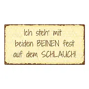 Vintageschild mit Spruch