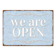 Türschild We are open