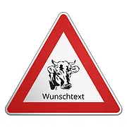 Verkehrsschild - Weideauftrieb - Schenkellänge: 58 cm