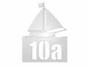 Maritime Hausnummer aus Edelstahl - Segelbot