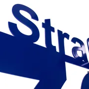 Edelstahl Hausnummer mit Straßenname - Design Minimal Art (Typ 5) | 100 cm lang