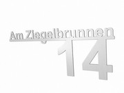 Edelstahlhausnummer