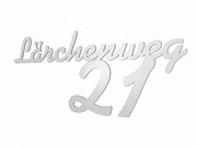 Edelstahlschild bis 11 Buchstaben- Schrifthöhe: 18 cm
