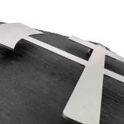 Edelstahlhausnummer auf Schiefer 300 x 400 mm | Schlägel & Eisen