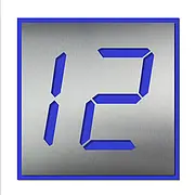 Edelstahlhausnummer - Design Clock- viele Farben