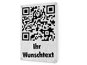 QR-Code Schild - Seitenansicht