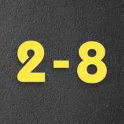 Farbige Edelstahl Hausnummern dreistellig