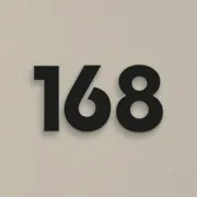 Farbige Edelstahl Hausnummern dreistellig