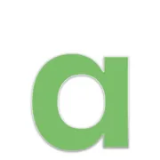 Farbige Edelstahl Hausnummer Buchstabe a