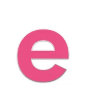 Farbige Edelstahl Hausnummer Buchstabe e