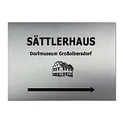 Firmenschild Edelstahl mit Lasergravur 42 x 30 cm 