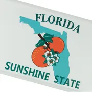 US Plate Florida mit Wunschtext