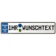 Geburtstagsschild mit Wunschtext