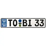 Schild zum 33. Geburtstag - Größe:  52 x 11 cm