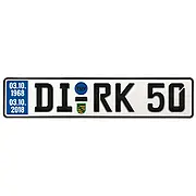Schild zum 50. Geburtstag - Größe: 52 x 11 cm