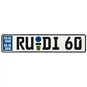 Schild zum 60. Geburtstag - Größe: 52 x 11 cm