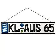  Geburtstagsschild - Größe: 52 x 11 cm