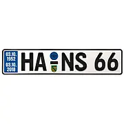 Schild zum 66. Geburtstag - Größe: 52 x 11 cm